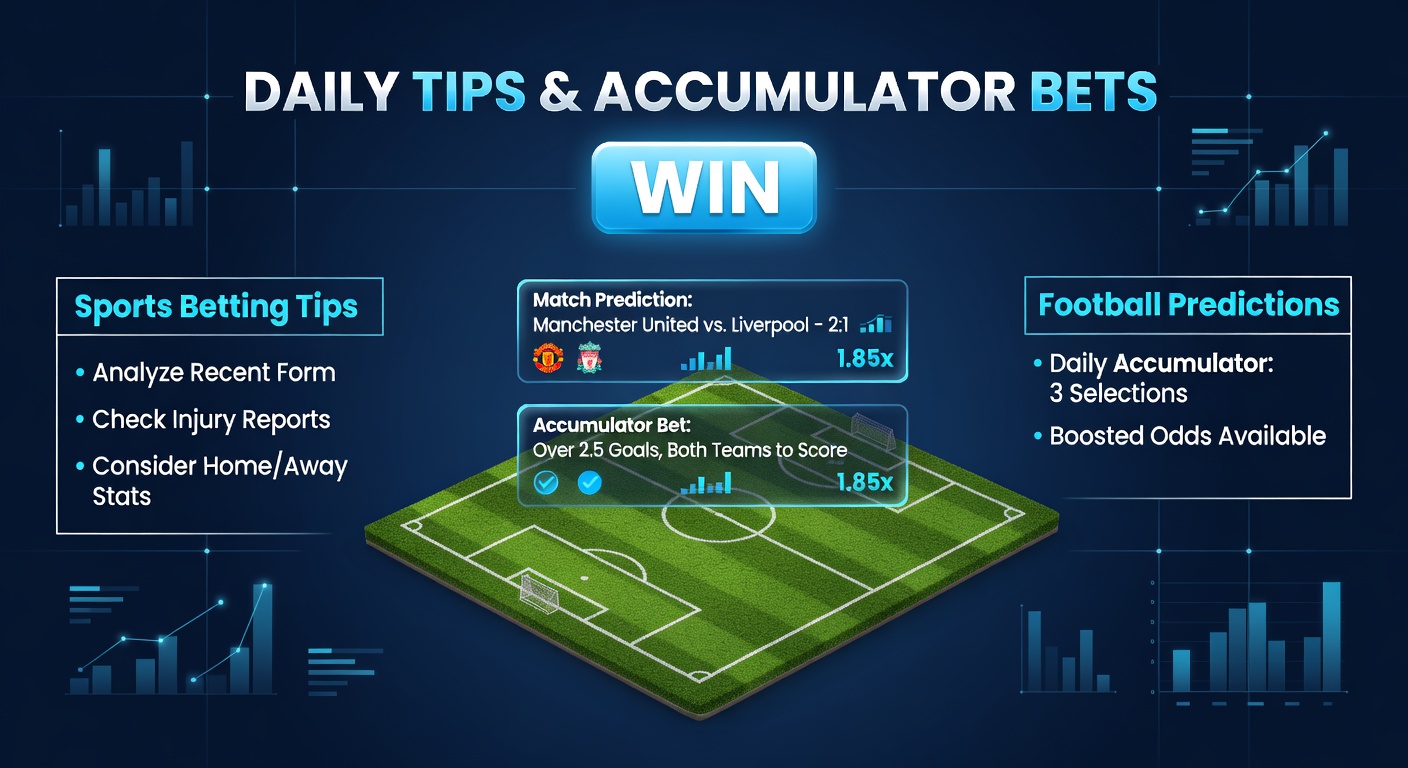 Dynamic graphic of an accumulator bet slip featuring horse racing, NBA playoffs, football, and tennis selections from April 2026 events