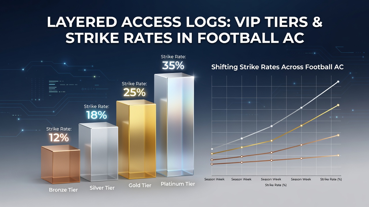 Graph illustrating strike rate changes for accumulators and equine bets at different VIP levels