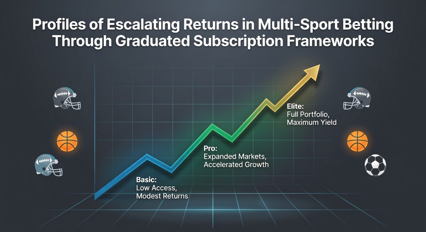 Infographic illustrating escalating returns through multi-sport accumulators and tiered payment models