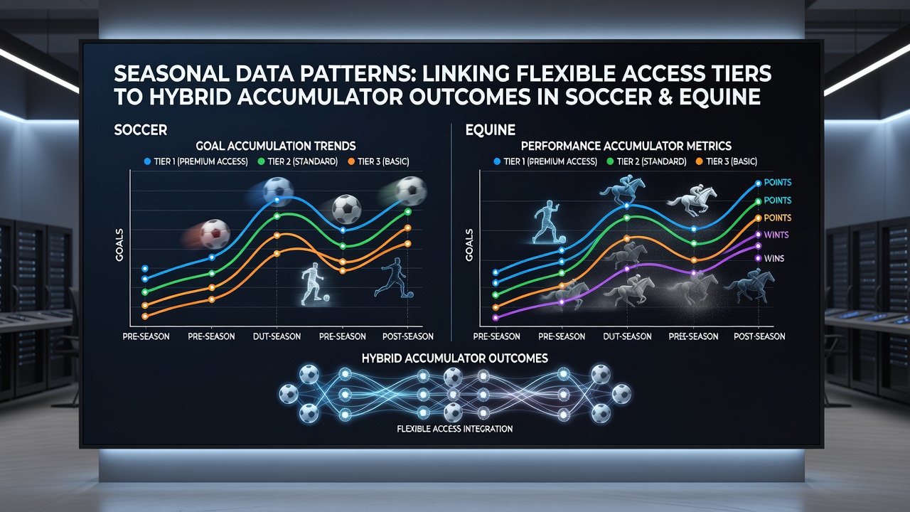 Data visualization of hybrid accumulator performance across soccer and horse racing seasons