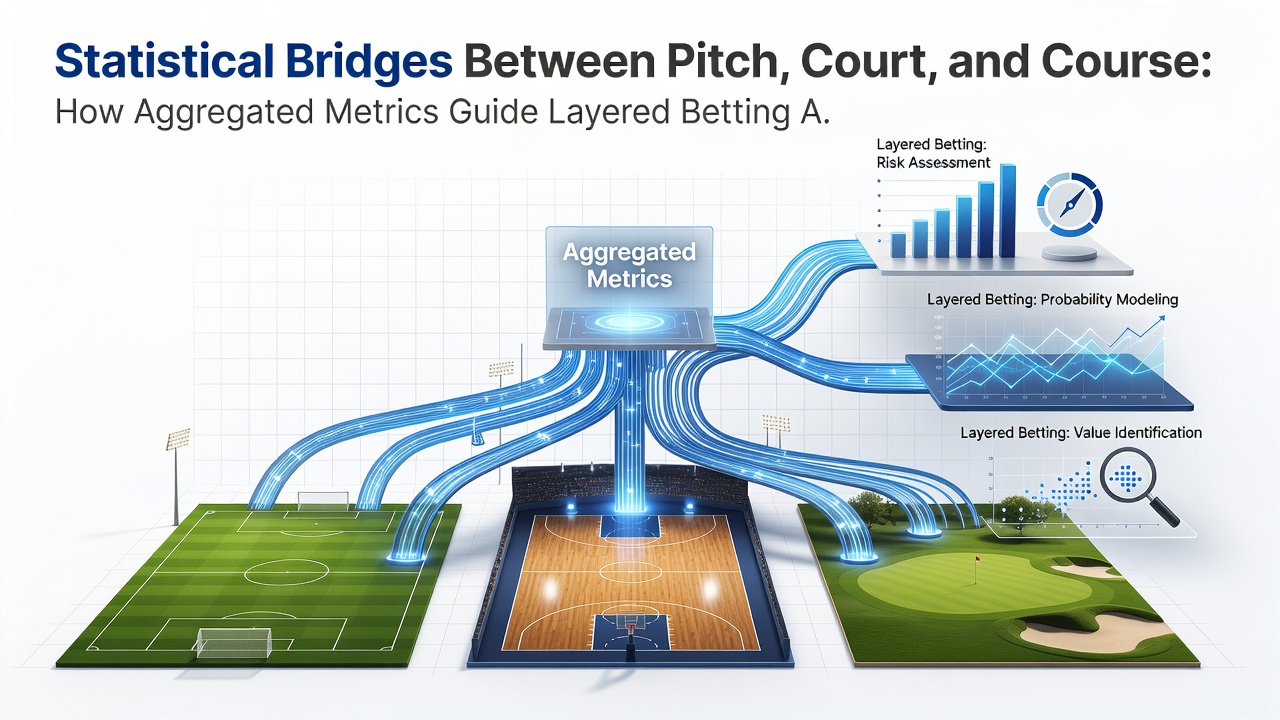 Dashboard displaying layered betting pathways that link aggregated statistics from soccer, tennis, and thoroughbred racing
