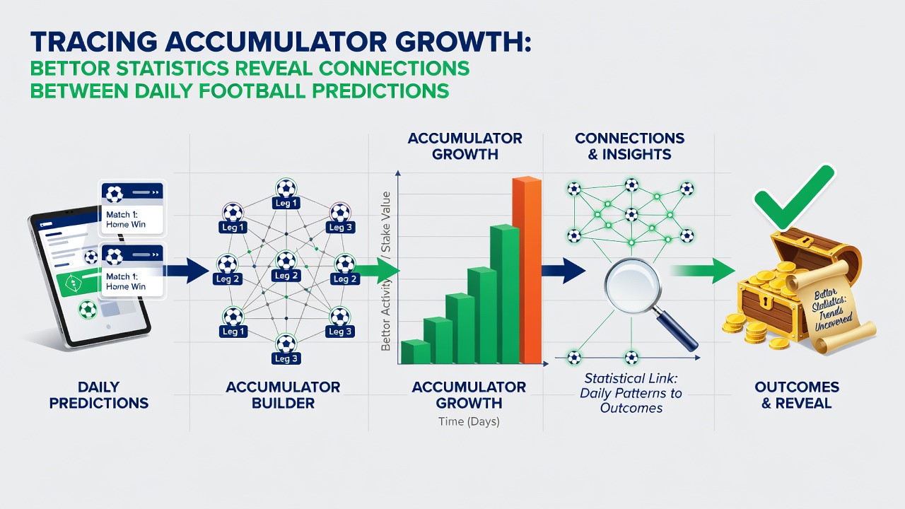Graphs illustrating bettor progression from football predictions to tennis-inclusive accumulators via payment tiers