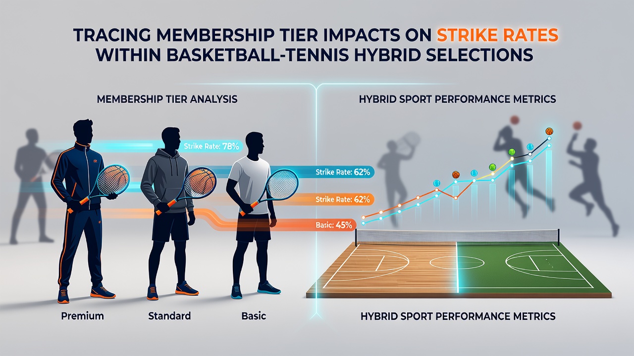 Chart illustrating strike rate distribution by membership tier in basketball-tennis betting combinations